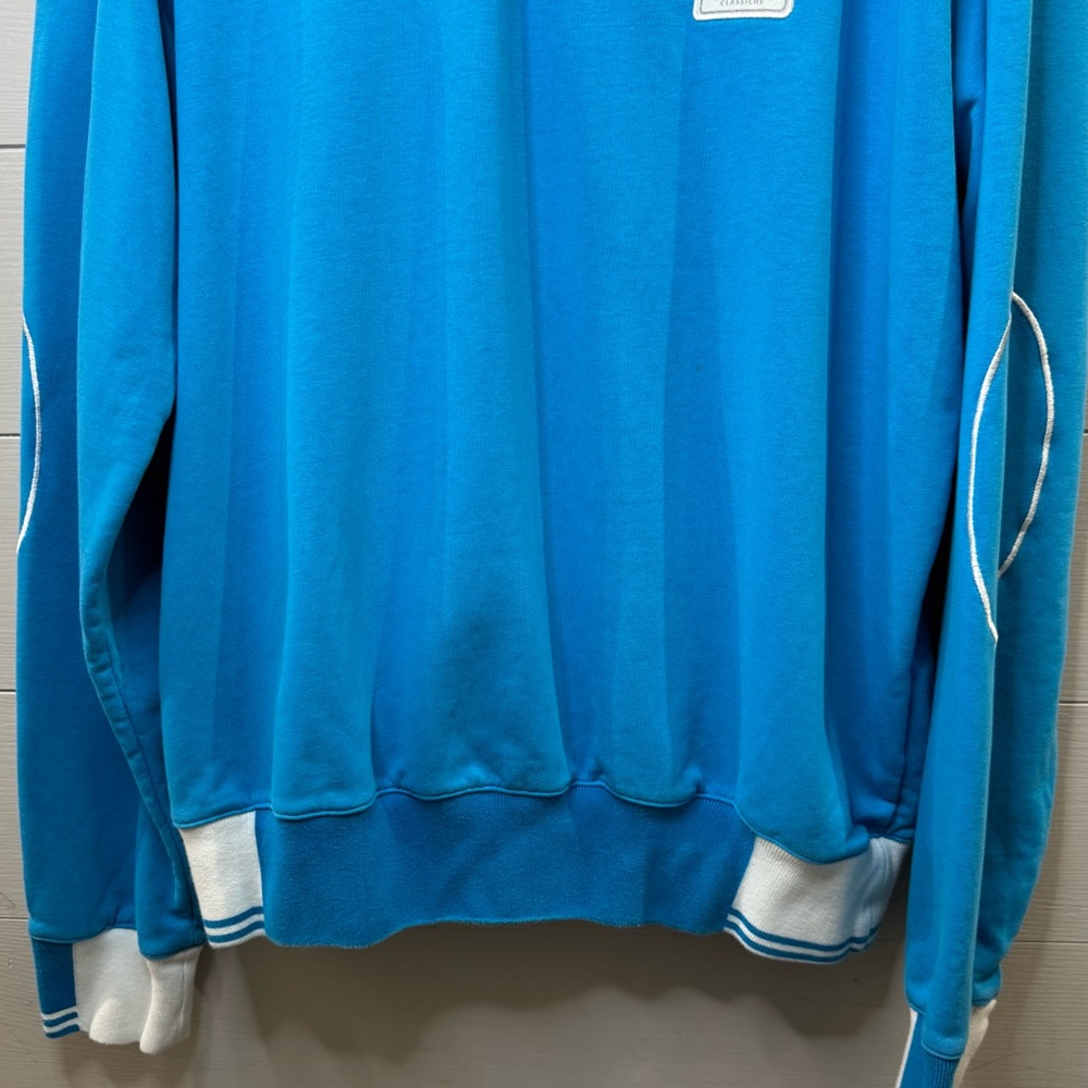 Maserati Classiche | Men's Light Blue Long Sleeve Half-Zip Pullover Size 3X - Picture 3 of 12